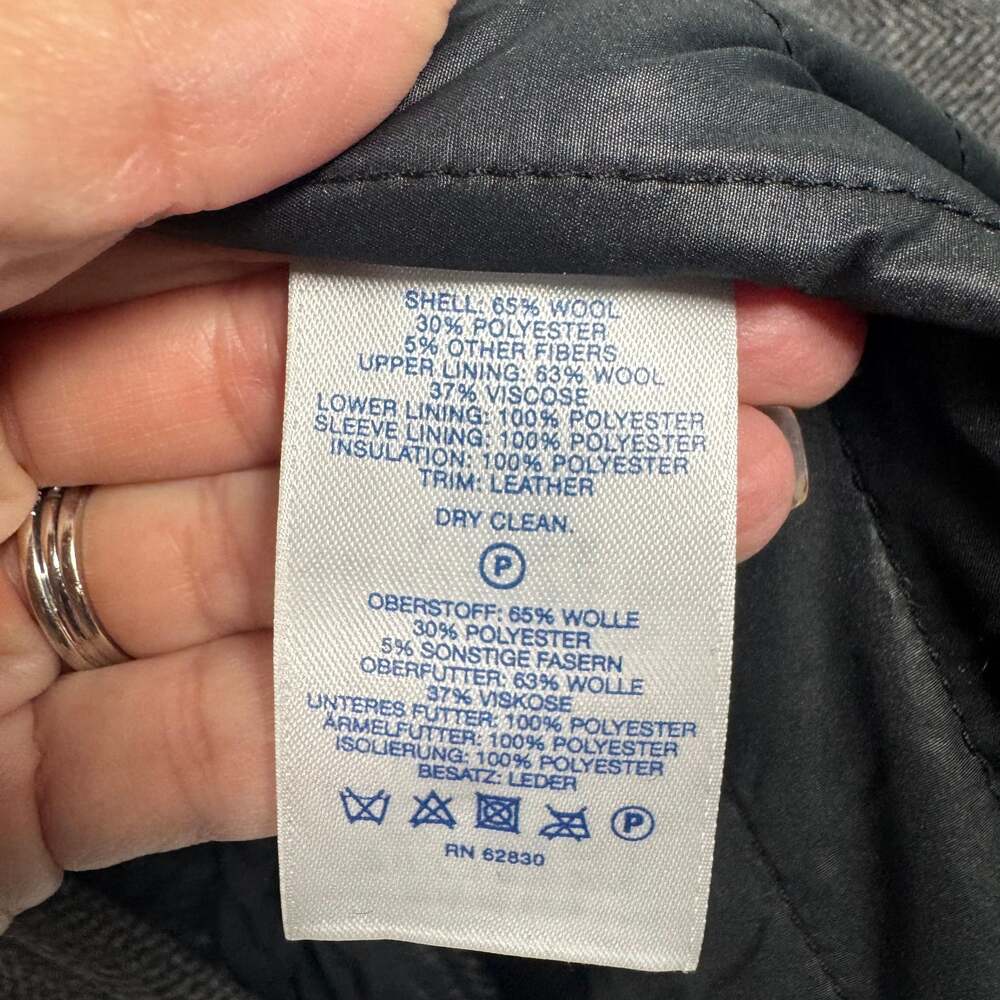 Lands' End NWT Men's Wool Blend Double-Breasted Peacoat - Picture 7 of 8